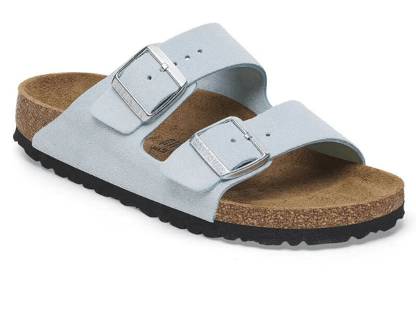 Arizona Baby Blue Suede - Birkenstock - Baby Blue